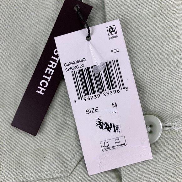 Michael Kors Mens Regular Fit Button Down Shirt Jacket Light Green M - Picture 2 of 4